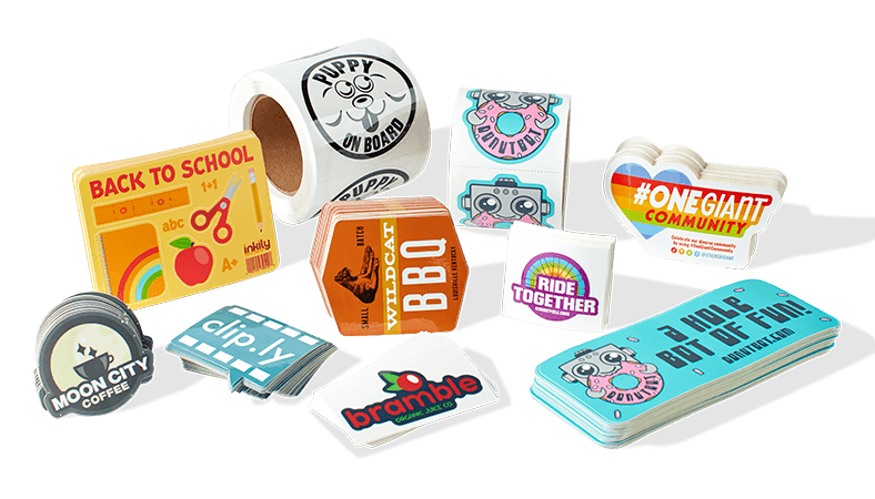 Stickers personalizados para marca, emprendimiento o producto