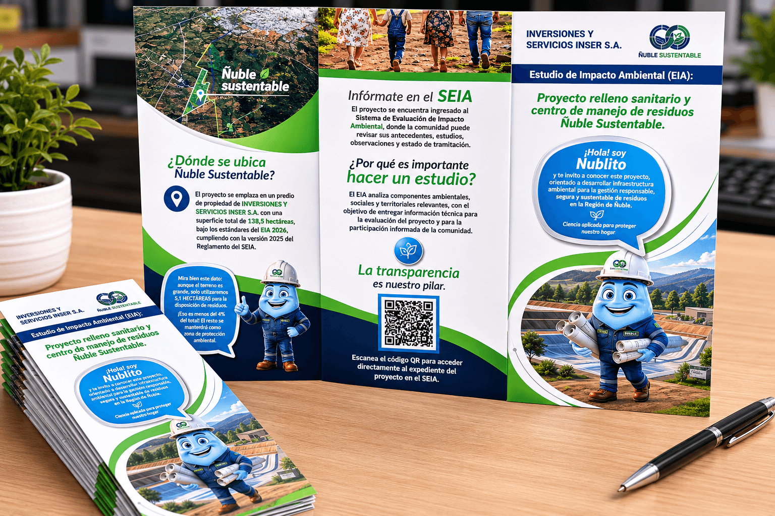 Dípticos y trípticos impresos para empresas, clínicas y eventos